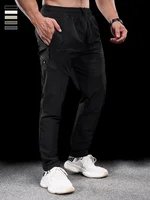 Pantalon de sport décontracté pour hommes, séchage rapide, vêtements d'entraînement, de course, de Fitness, avec poche à fermeture éclair micro-élastique, nouvelle collection automne hiver 5