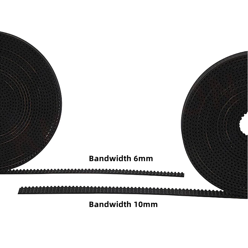 5M/10M/20M/50M/lot GT2-6mm/10 mm Terbuka Timing Belt GT2 Belt karet Serat Aramid Memotong 3D Printer Grosir 3d printer belt