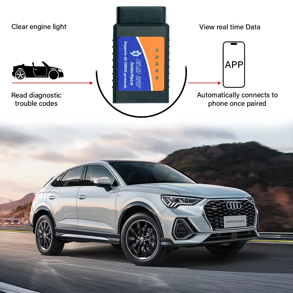 Code Reader ELM327 V2.1 OBD2 Scanner BT/Wifi ELM 327 OBD Car Diagnostic Tool For Android IOS PK Vgate Icar2