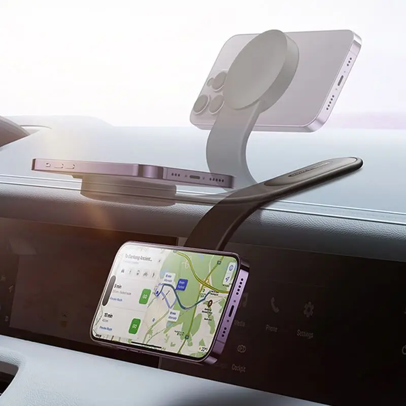 Universal Magnetic Car Phone Holder Mobile Cell Phone Stand Smartphone Pillar Mount Magnetic Suction Car Holder For Tesla