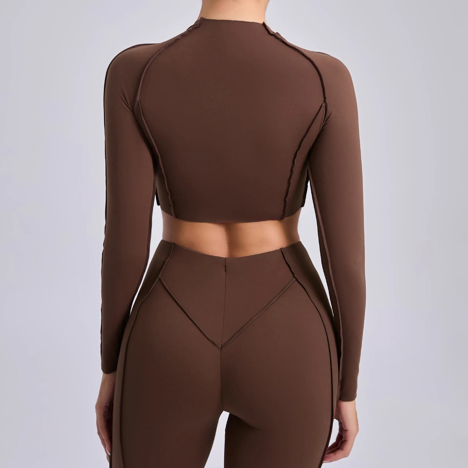 Sports T Shirt Seamless Yoga Shirts Women Quick-drying Long-Sleeved Dance Running Workout Gym Tops