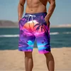 Summer New Harajuku 3D Cocoanut Trees Printing Beach Shorts Palm Tree Graphic Board Shorts For Men Hawaiian Cool Swimming Trunks 3