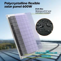 Onduleur solaire 6000W, système de production d'énergie complet avec panneau solaire 600W, sortie 110V/220V, alimentation domestique extérieure Mobile 6