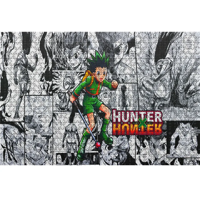 1000 Piece Aniame HUNTER×HUNTER  Jigsaw Puzzles Wooden Killua Zoldyck Puzzles For Adults Children Educational Toys Gifts 4