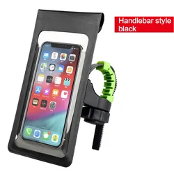 Waterproof TPU Touchscreen Bicycle Phone Case with Rain Cover and Handlebar Mount (Handblebar)