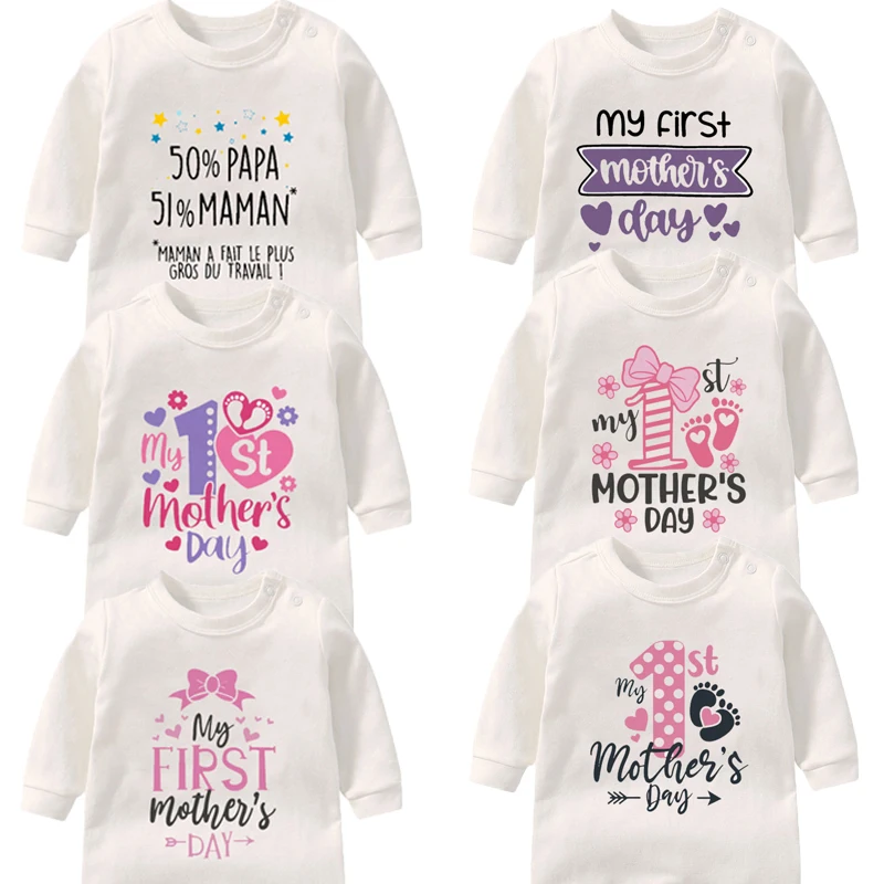 

Infant Baby Bodysuit Autumn Long Sleeves Baby Romper Cotton Funny Round Neck Newborn Onesie 0-18M Fashion Baby Boy Girl Jumpsuit