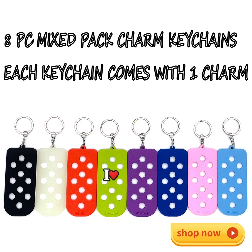1PCS Gepäckanhänger Loch Schlüsselanhänger für Schuh Charms Dekoration Schlüsselanhänger Geeignet für Handtasche Schlüssel Fluoreszierende Zubehör Dekoration – Detail 7
