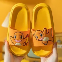 Pokemon Pikachu Pantofole da cartone animato Casa da interno Sandali da bagno per ragazze carine Antiscivolo Scarpe da spiaggia per ragazzi Regalo 10