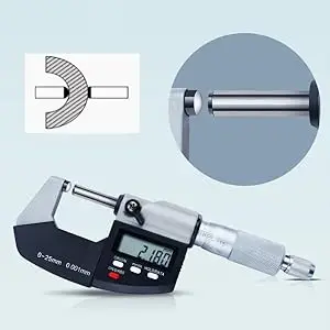 다기능 디지털 방수 측정기 IP54 전자 외경 0-25mm 범위