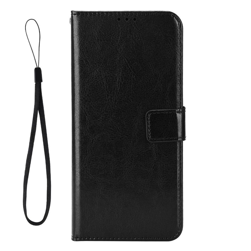 Luxury Leather Flip Wallet Phone Case with Stand Function and Card Holder