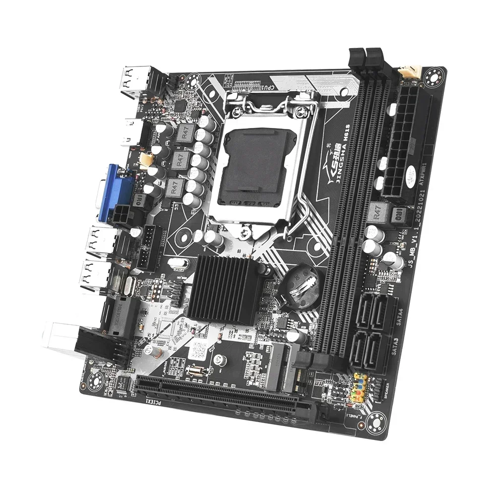 Kit de Placa Mãe H61s com Processador i5 3570 Lga1155 2x8gb 16gb Ddr3 Memória Ram do pc Itx Desktop Mainboard Nvme M.2 - Imagem 6