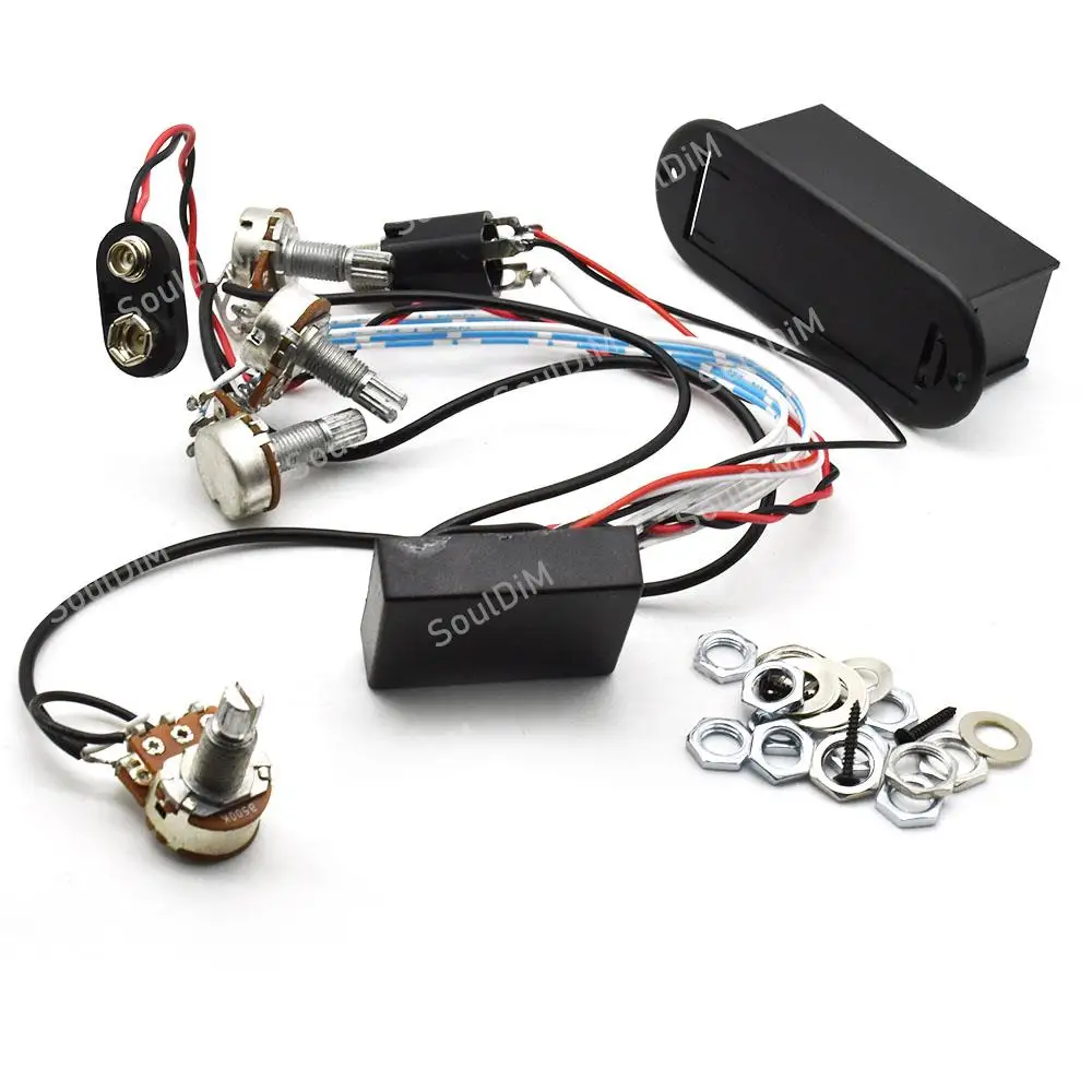 2/3 Band Eq Equalizer Preamp Circuit Active Bass Pickup 4/5