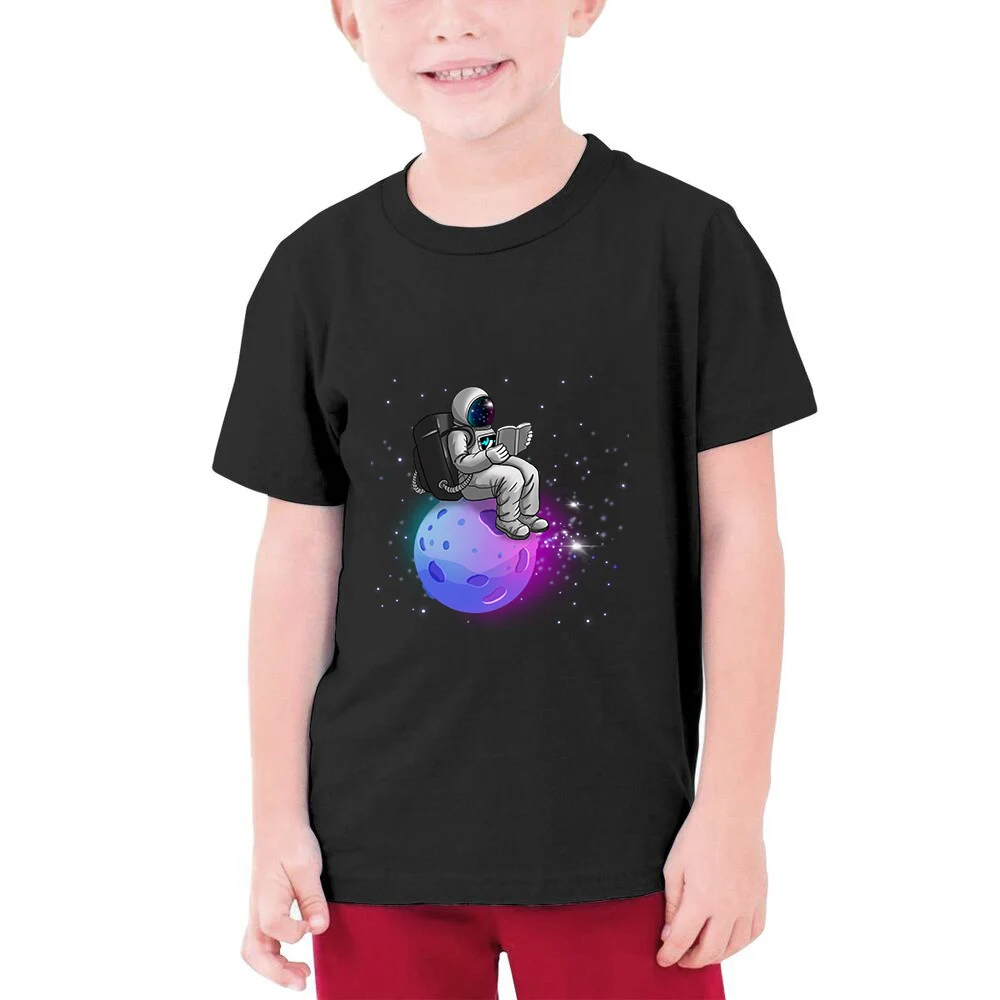

CLOOCL 100% Cotton Children T-shirt Cartoon Astronaut Graphics Funny Tees Fashion Boy Girl Streetwear Short Sleeve Cozy Tops