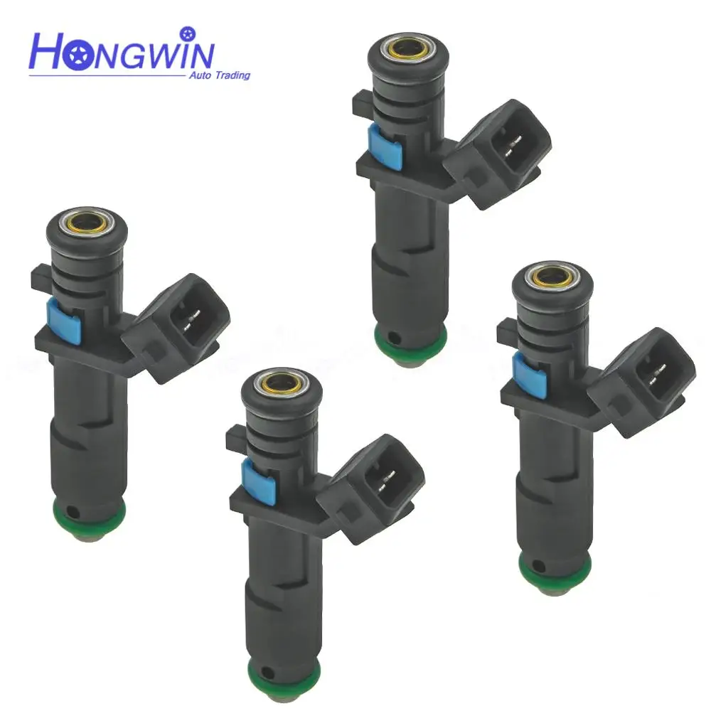 Kit De 4 Injecteurs De Carburant Pour Renault Twingo 2 1.2 8v - Références 8200885283 / H8200552714 - Compatible Direct