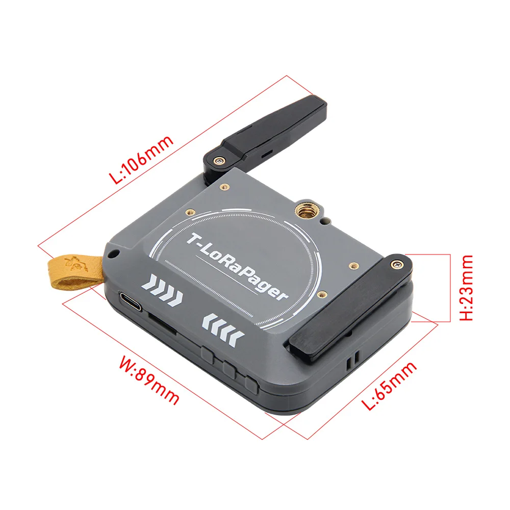2025 LILYGO T-Lora Pager ESP32-S3 LoRa SX1262 무선 RF 모듈 듀얼 모드 RFID/NFC RTC GNSS AI 프로그래밍 가능 휴대용 AIoT 장치