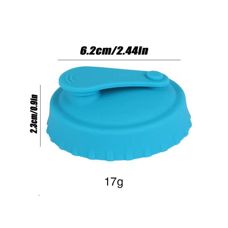 6 Colors Reusable Leak-Proof Silicone Fresh-keeping Lids for Beer/Cola Cans fresh keeping cover preservation cover