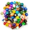 Bescon 100pcs Big Set of Random Polyhedral Dice, Standard Sized DND Dice Set 100pcs in a Variety of Colors&Effects 2