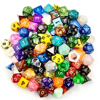 Bescon 100pcs Big Set of Random Polyhedral Dice, Standard Sized DND Dice Set 100pcs in a Variety of Colors&Effects 2