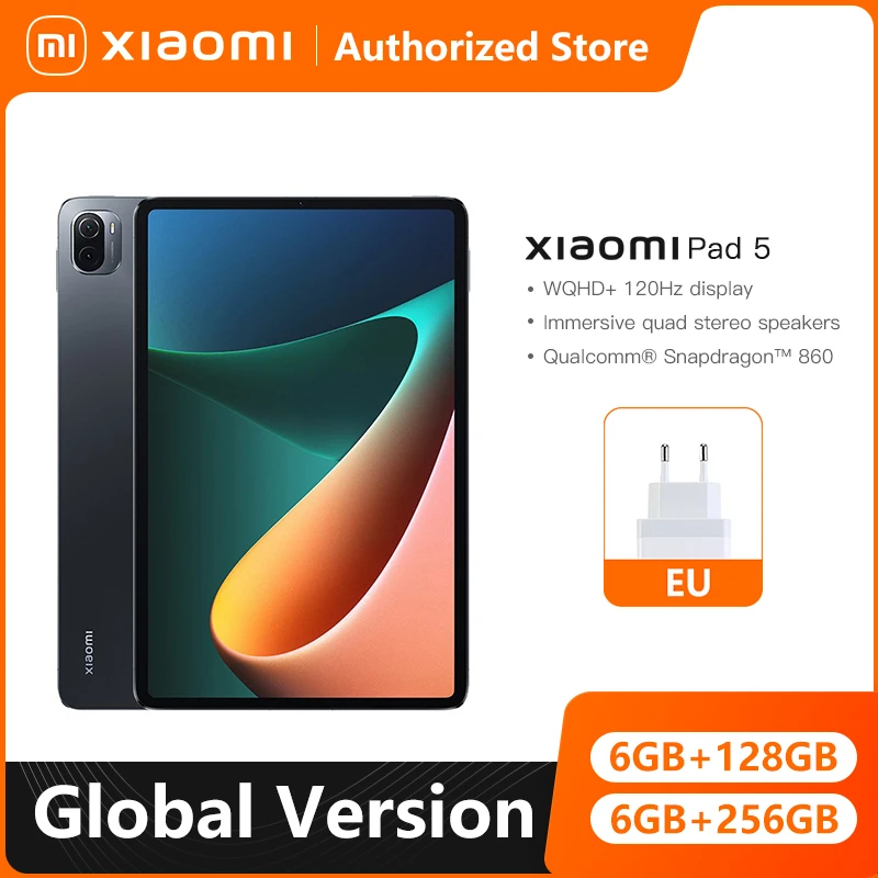 Global Version Xiaomi Pad 5 Tablet Snapdragon 860 120hz 11inch Wqhd 2 