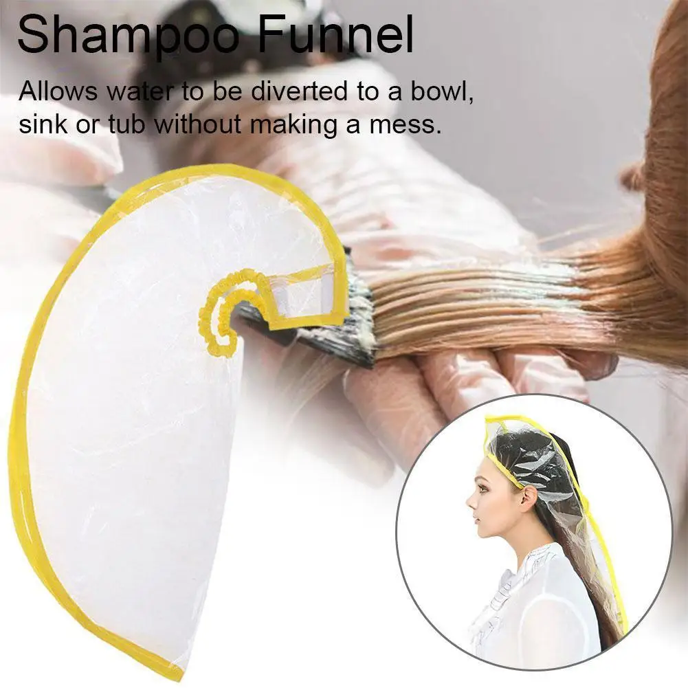 

1Pc Hair Washing Funnel Rinse Shampoo Barber Dye Hair Cape Disabled Patient Tool