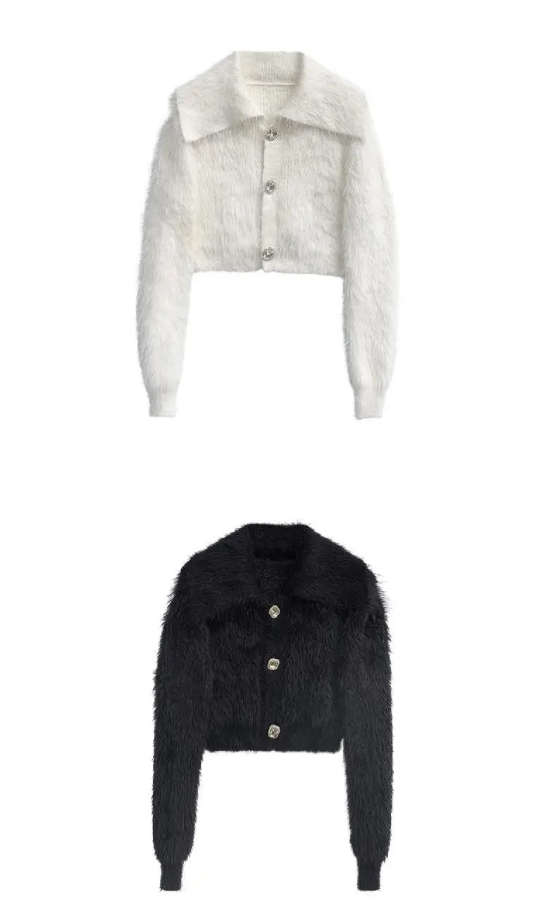 Cashmere Blend Cropped Cardigan Image 2