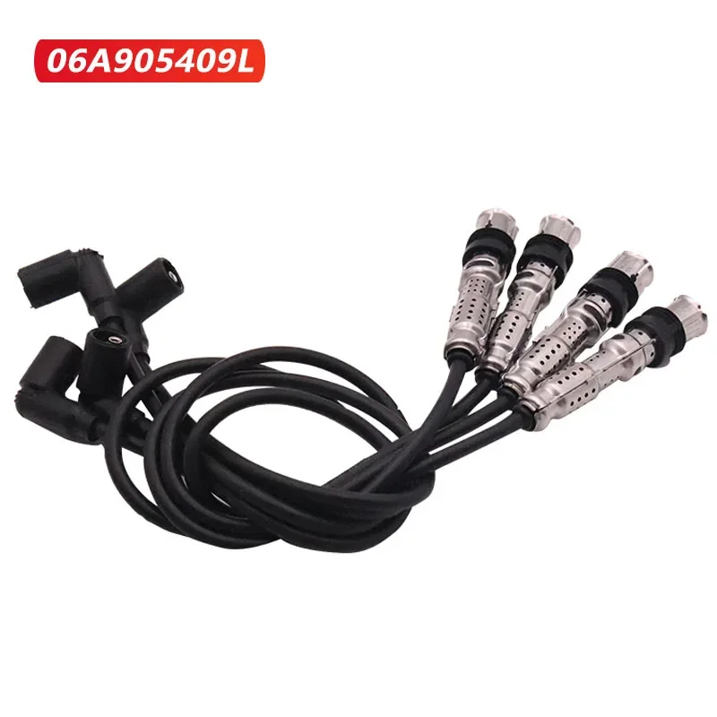 06A905409L Ignition Cable Set Lead Ignition coil high voltage package for vw Beetle Bora Golf Jetta Polo Sharon Skoda Seat Ignition Cable Set