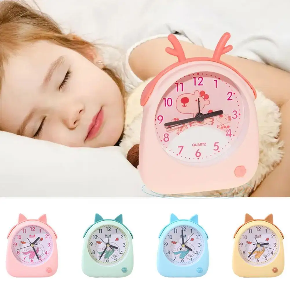 

Cute Cartoon Alarm Ornament For Kids Quartz Desktop Alarm Clocks Home Decor Lazy People Wake Up Alarm Clock Electronic Cloc B2Z1