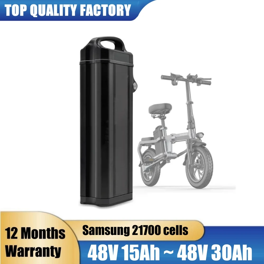 

For Fiido T1 L3 Electric Bike Replacement Battery Samsung 21700 Batteries For Engwe X5s X5 E-bike 48V 15Ah 20Ah 25Ah 30Ah