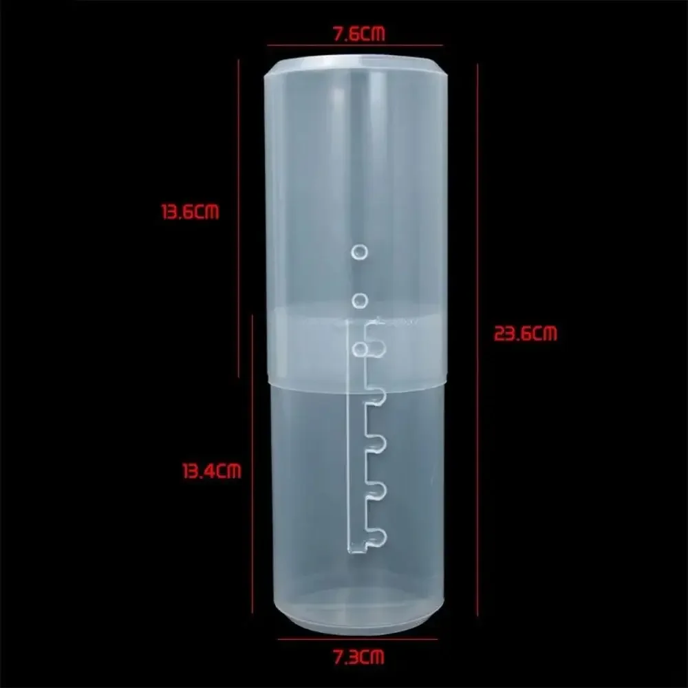 1PC Transparent Adjustable Height PVC Makeup Brush Holder Display Storage Cup Organizer With Lid Dustproof Toiletry Package Box