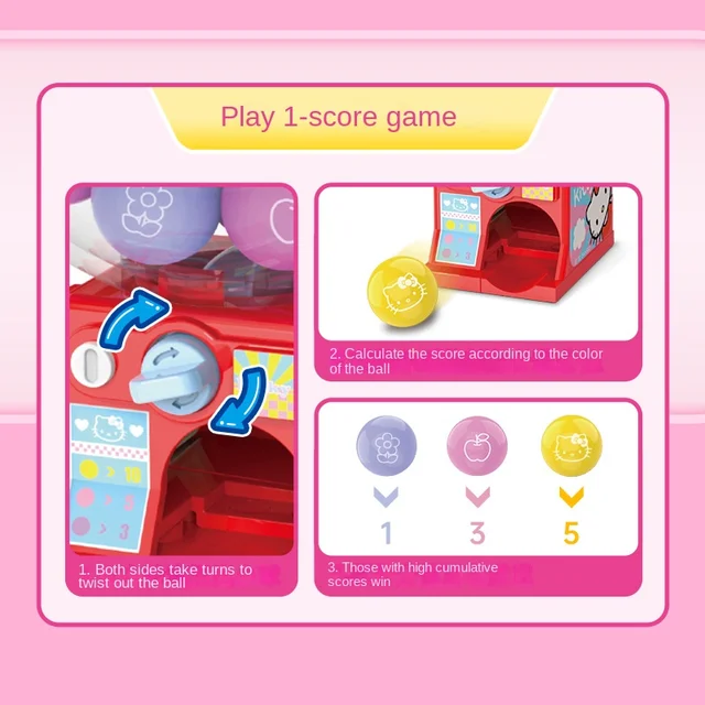 Hello Kitty Mini Twister Block Toys Kids Rajzfilm Aranyos Asztali Díszek Kawaii Party Összeszerelő Játékok Születésnapi Ajándék - Image 2