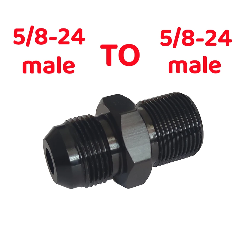 5 8 24 To 5 8 24 Male To Male Aluminum Alloy Thread Connector For Napa 