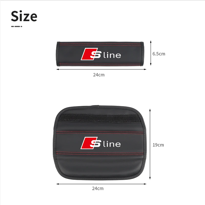 2PCS High Quality Car Seat Belt Protection Shoulder Pad Cover For Audi Sline A3 A4 A5 A6 A7 A8 Q3 Q7 Q5 Q8 Car Accessories