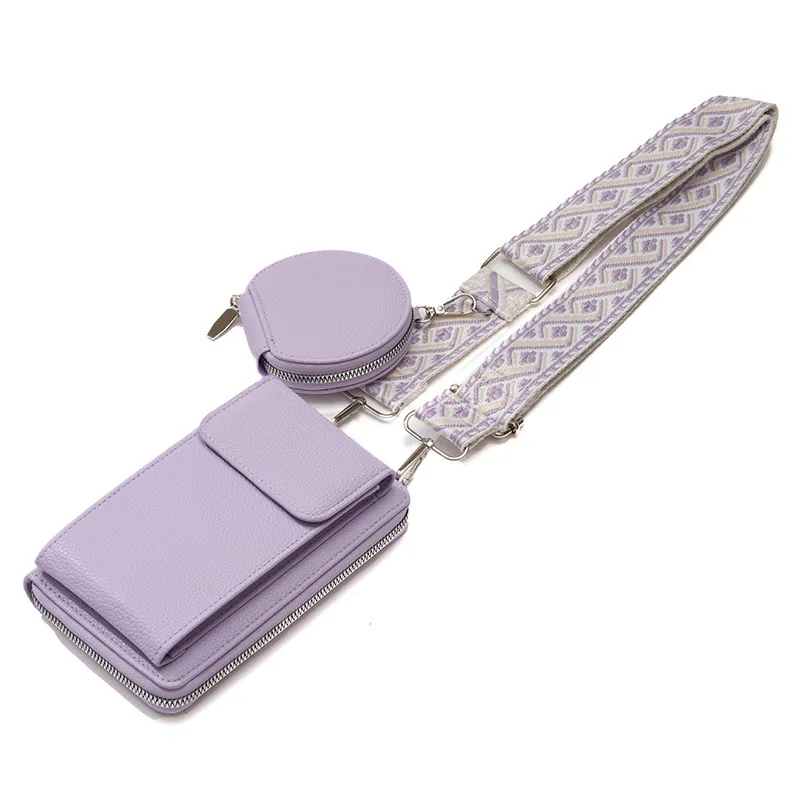 2Pcs Crossbody Bags Women Shoulder Shell Bag Trend Small Purse and Handbag Fashion Solid Color Female Bag