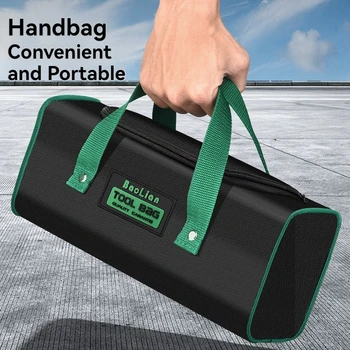 Borsa per elettricista Kit di attrezzi resistente all'usura e impermeabile Borsa portatile ispessita Oxford Stoccaggio per lavoratori di manutenzione professionale 1