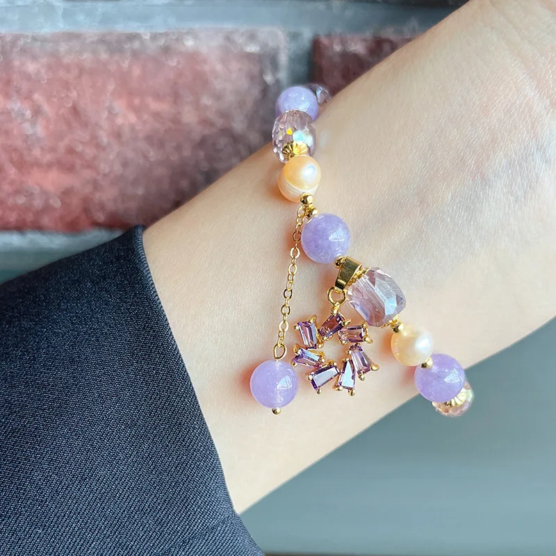 [SCUDO] 25SS-Violet Karen Beads 韓国 ブレスレット ALL ITEM - BEADS - 스쿠도 SCUDO