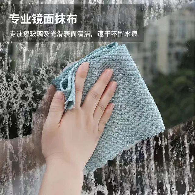 5/10 db Mikroszálas Üvegtisztító Kendő Rongy Szöszmentes A Windows Car Kitchen Tükör Számára - Image 2