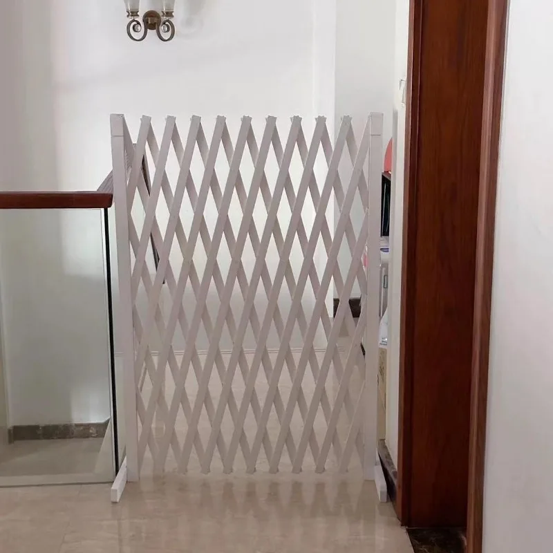 Wooden Pet Door Dog Fence Balcony Isolation Door Retractable Cat Safety Doorstop Strong and Durable Pet Products Supplies