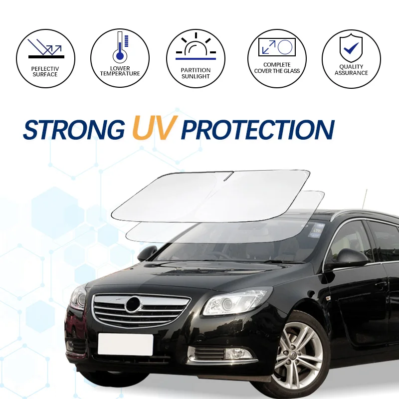 Opel INSIGNIA Car Windshield Sun Shade Summer Visor Protector Foldable Blocks UV Rays Protection Accessories