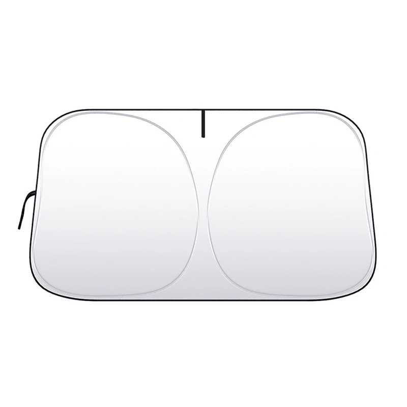 Premium Foldable Car Windshield Sunshade - Auto Accessory Sun Visor Cover with Space-Saving Design and Anti-UV Protection