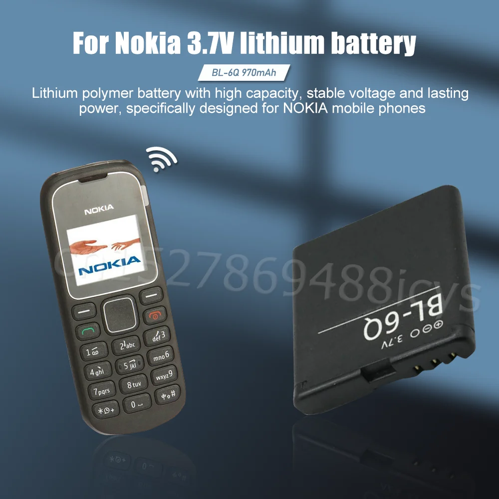 BL-6Q BL 6Q BL6Q 3,7 V 970mAh Аккумуляторная Батарея Для Телефона.