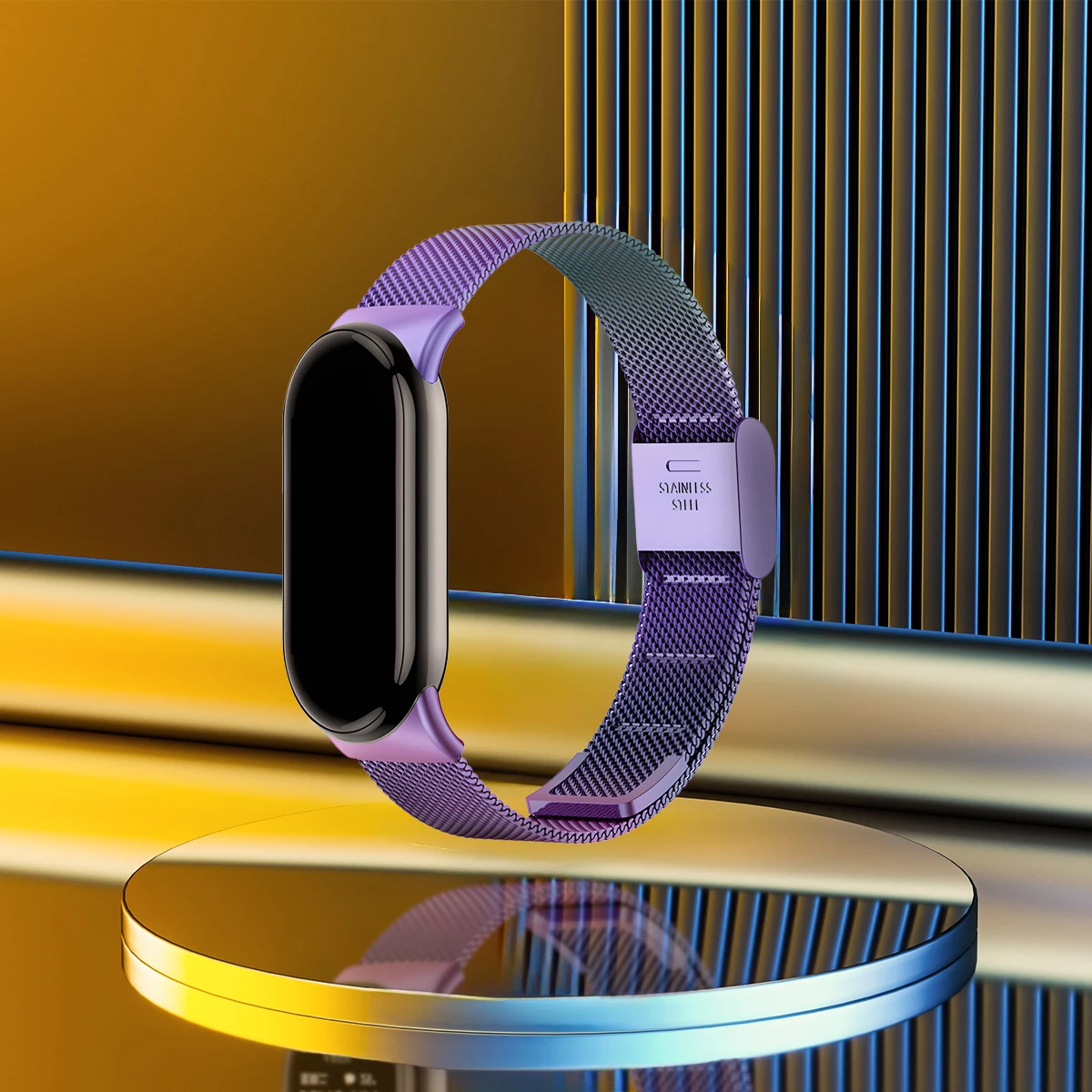 Sleek Stainless Steel Milanese Bracelet Strap - Premium Metal Wristband Accessory