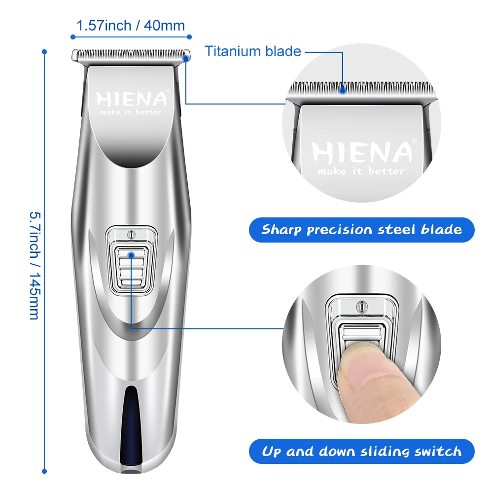 HIENA hair clipper cutting machine man hair clipper trimmers Professional electric scissors push Oil head Electric HYN-010 4