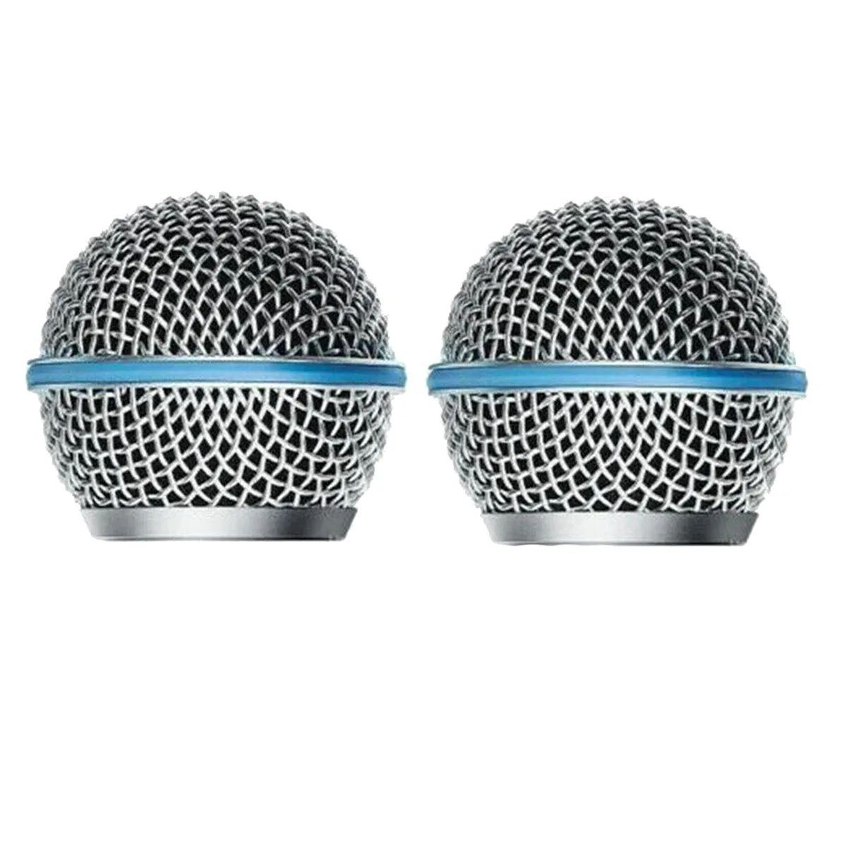2 Pz Microfono Grill Mic Griglia Di Ricambio Mic Testa A Sfera Maglia Per Shure Beta58A Sm58 Pgx24 Slx24