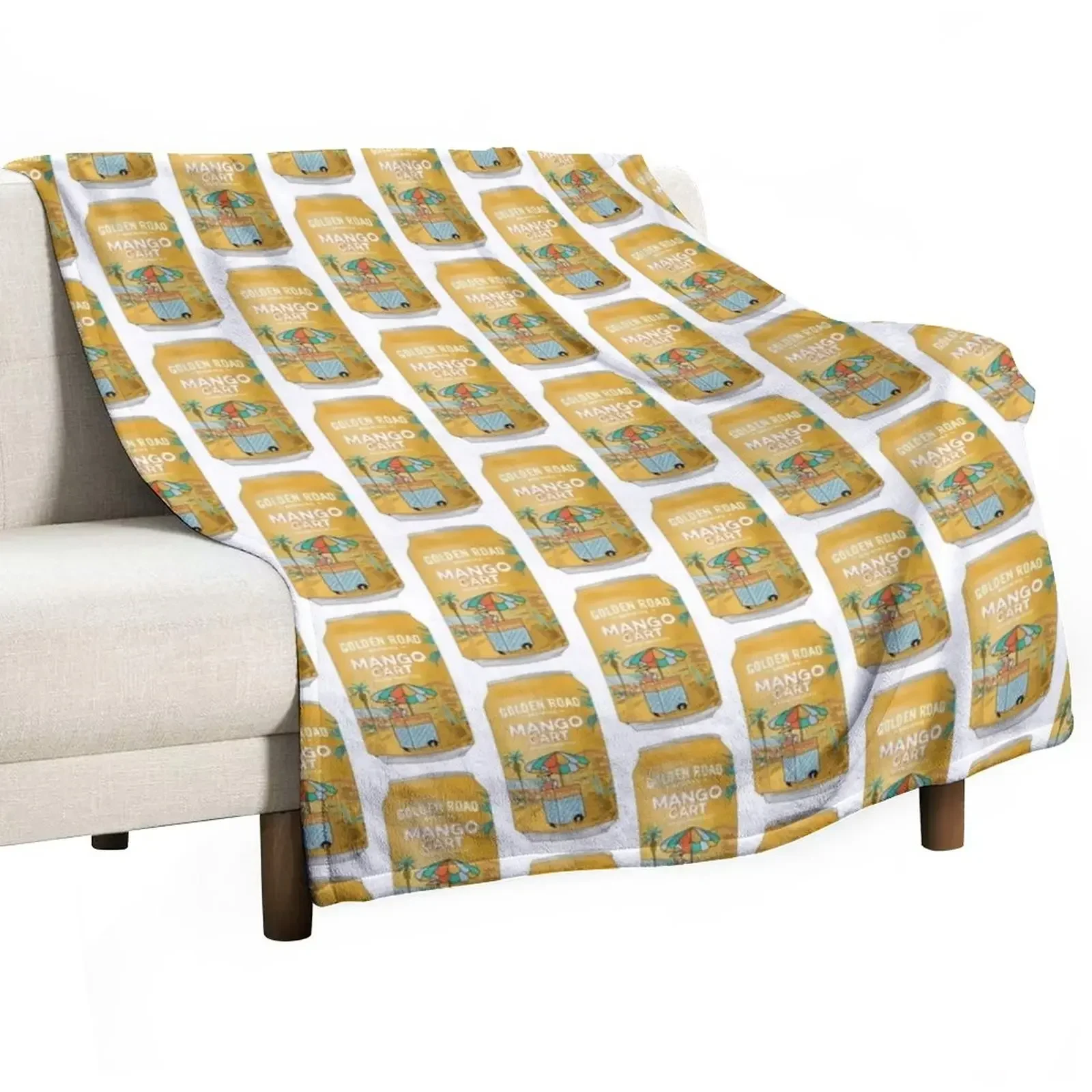 

Golden Road Mango Cart Throw Blanket Picnic Kid'S for sofa Blankets