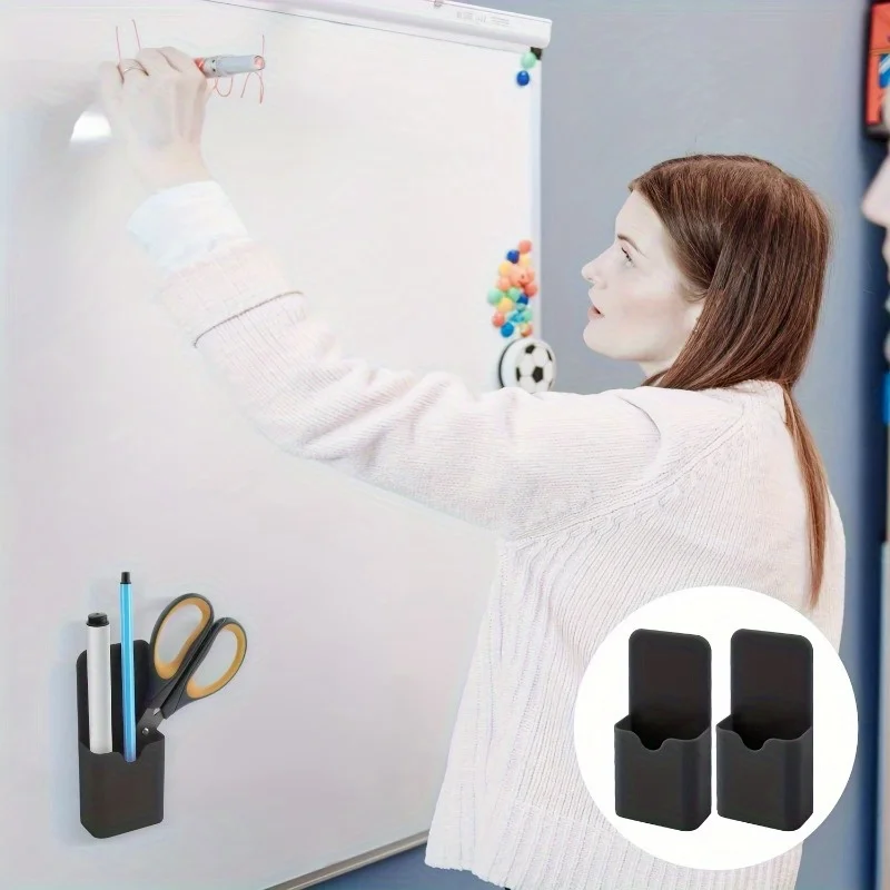 Compact Magnetic Pen and Pencil Holder for Home, Office, and School