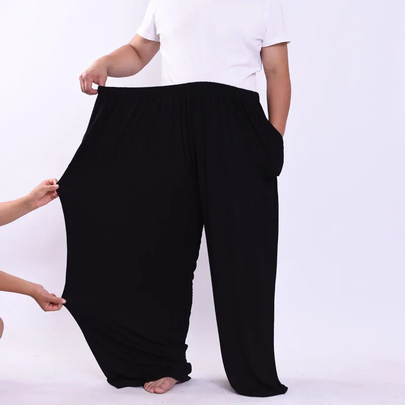 260KG Summer Large Size Pants Waist 200cm 9XL 10XL Loose Elastic Home Pants 3