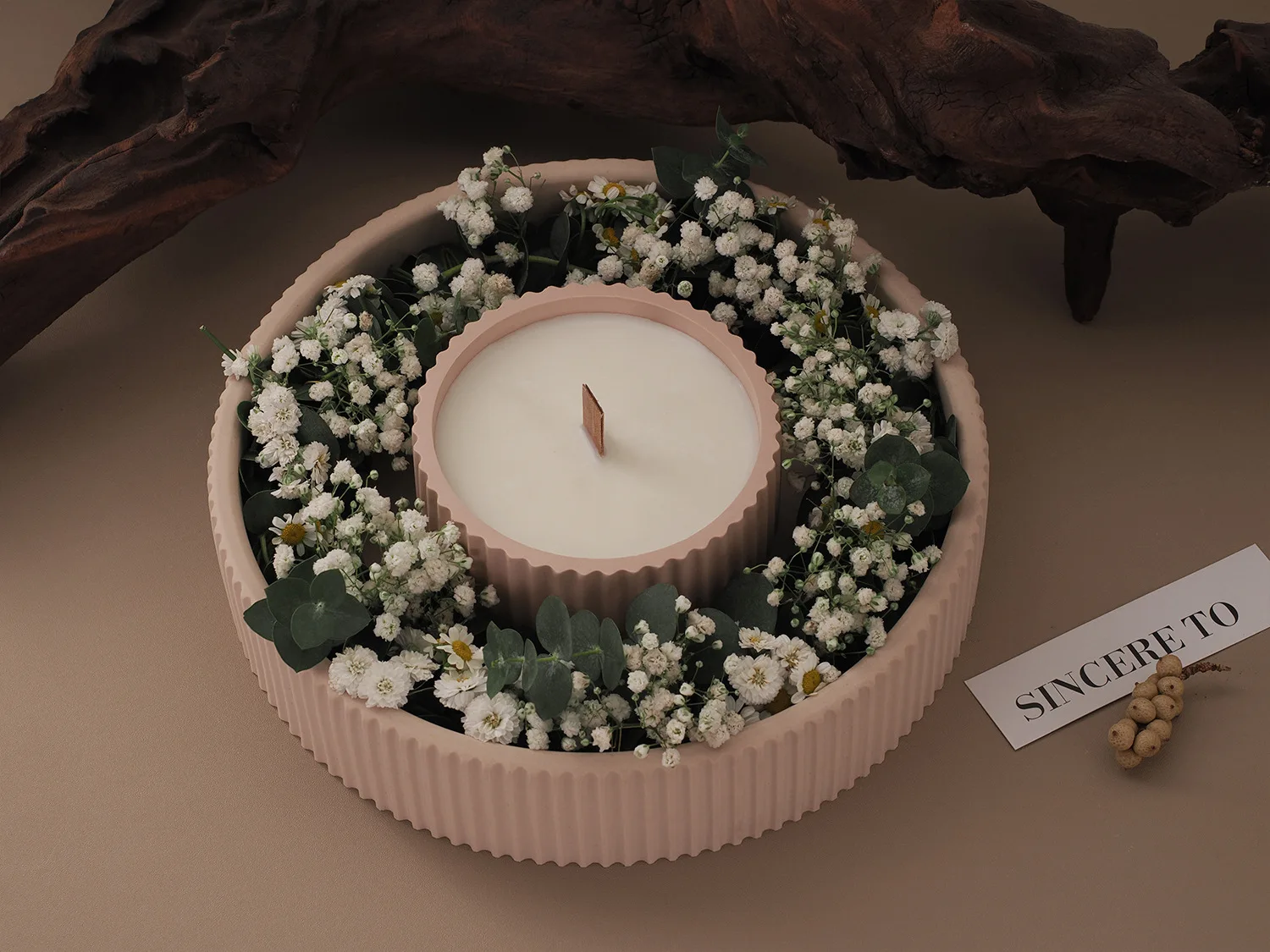 Big Round Stripe Candle Jar Silicone Molds DIY Handmade Cement Plaster Flower Pot Storage Bowl Candle Tray Resin Mold Home Decor