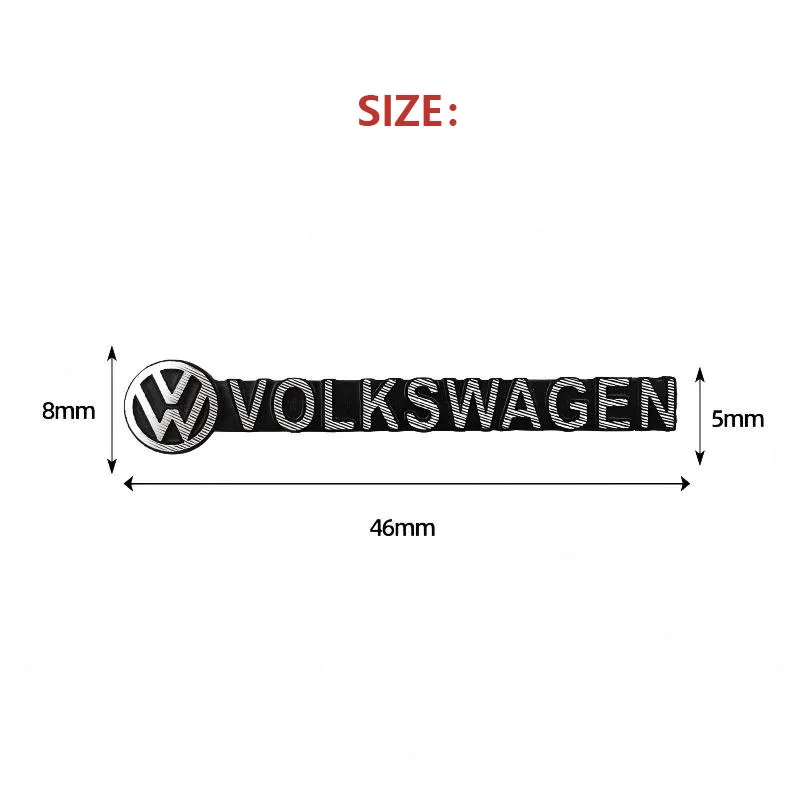 폭스바겐 제타 MK5 골프용 4개 3D 알루미늄 스피커 스테레오 스피커 배지 엠블럼 스티커 (폭스바겐 골프 폴로 파사트용)