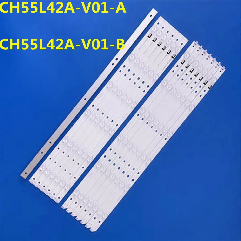 

5set LED Backlight Strip CH55L42A-V01-A/B CHGD55LB15-LED3030-V0.8 CHGD55LB16-LED3030-V0.8 LED55C2000I LED55C2080 C550F13-E1-L