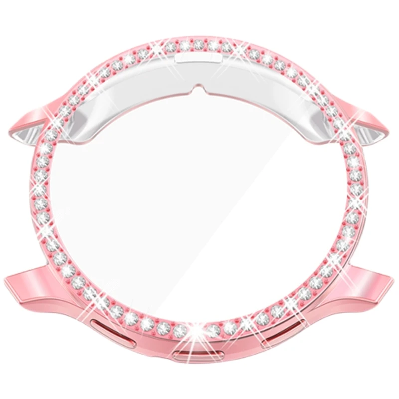 Sparkling Diamond TPU Protector Cover Watch Case - Stylish Electroplated Shell